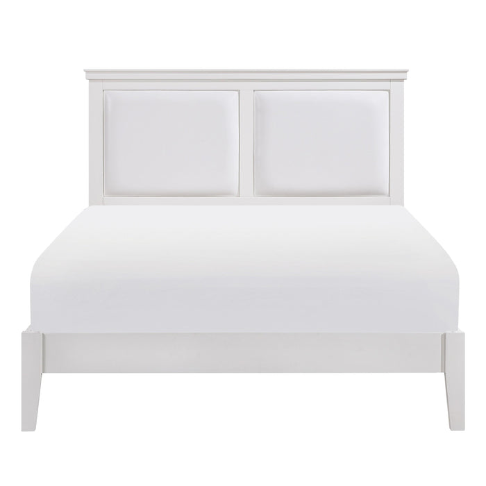 Homelegance Seabright Queen Upholstered Bed 1519WH-1* IMAGE 1