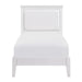 Homelegance Seabright Twin Upholstered Bed 1519WHT-1* IMAGE 1