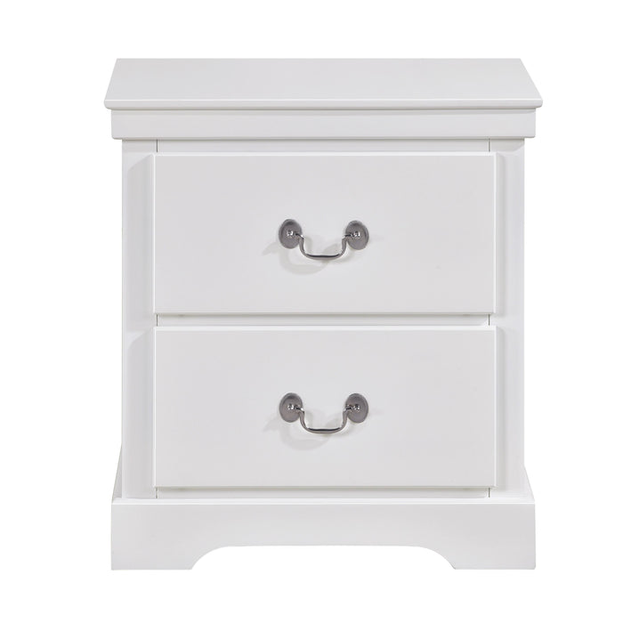 Homelegance Seabright 2-Drawer Nightstand 1519WH-4 IMAGE 1