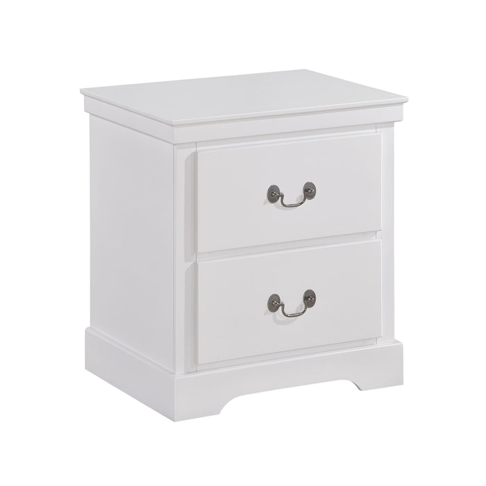 Homelegance Seabright 2-Drawer Nightstand 1519WH-4 IMAGE 2