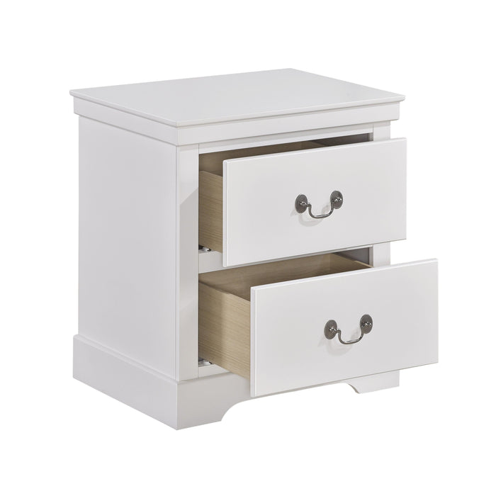 Homelegance Seabright 2-Drawer Nightstand 1519WH-4 IMAGE 3