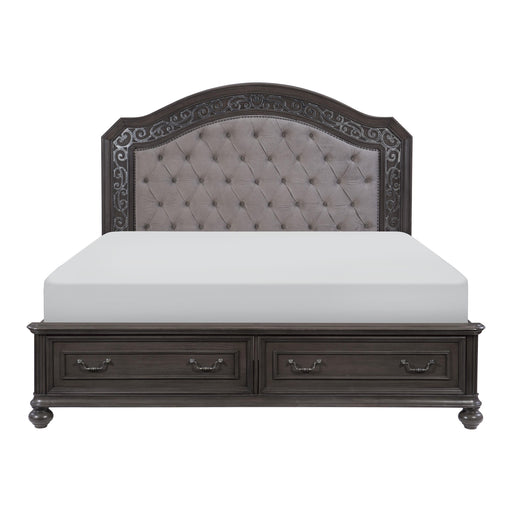 Homelegance Maryvale California King Upholstered Platform Bed with Storage 1699K-1/1699K-2/1699K-3CK IMAGE 1