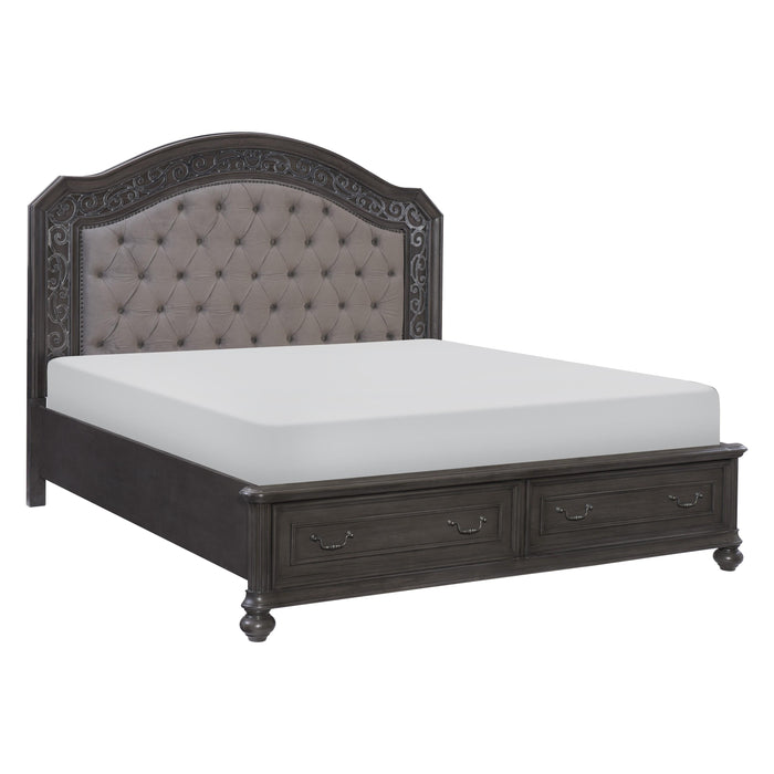 Homelegance Maryvale California King Upholstered Platform Bed with Storage 1699K-1/1699K-2/1699K-3CK IMAGE 2