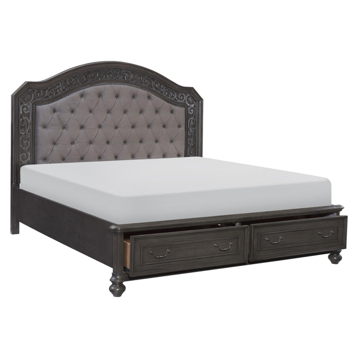 Homelegance Maryvale California King Upholstered Platform Bed with Storage 1699K-1/1699K-2/1699K-3CK IMAGE 3