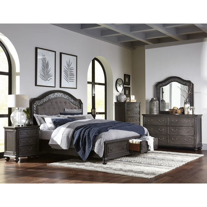 Homelegance Maryvale California King Upholstered Platform Bed with Storage 1699K-1/1699K-2/1699K-3CK IMAGE 4