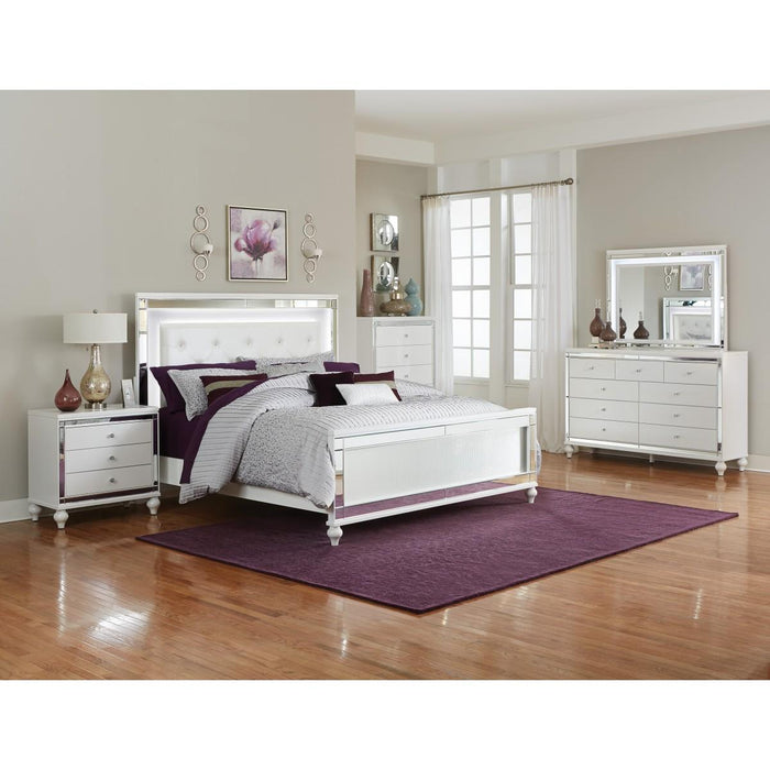 Homelegance Alonza California King Upholstered Panel Bed 1845KLED-1CK* IMAGE 4