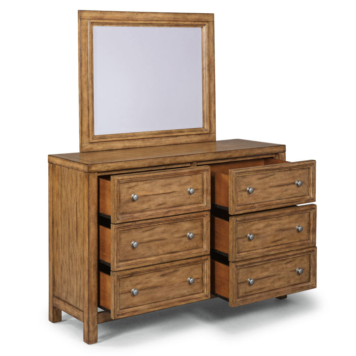 Homestyles Furniture Tuscon 6-Drawer Dresser with Mirror 5420-74 IMAGE 4