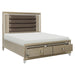 Homelegance Loudon California King Upholstered Platform Bed with Storage 1515K-1CK* IMAGE 3