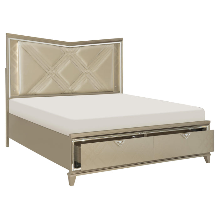 Homelegance Bijou California King Upholstered Platform Bed with Storage 1522K-1WFCK* IMAGE 3