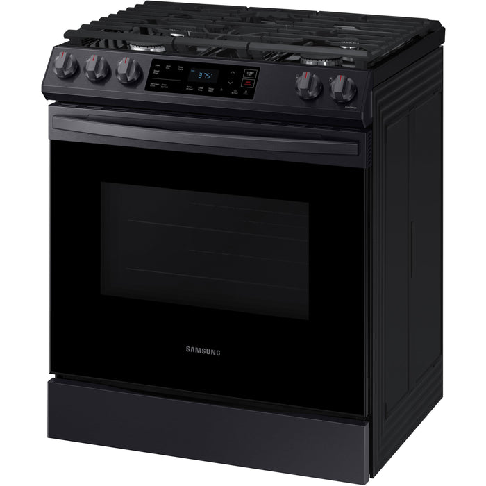 Samsung 30-inch Slide-in Gas Range with Wi-Fi Connect NX60T8111SG/AA IMAGE 3