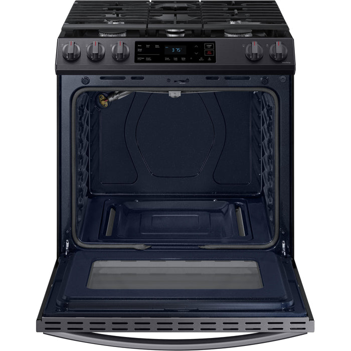 Samsung 30-inch Slide-in Gas Range with Wi-Fi Connect NX60T8111SG/AA IMAGE 4