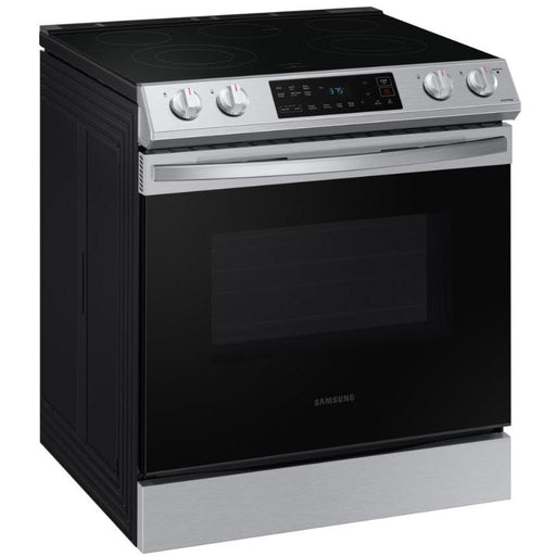 Samsung 30-inch Slide-in Electric Range with Wi-Fi Connectivity NE63T8111SS/AA IMAGE 2