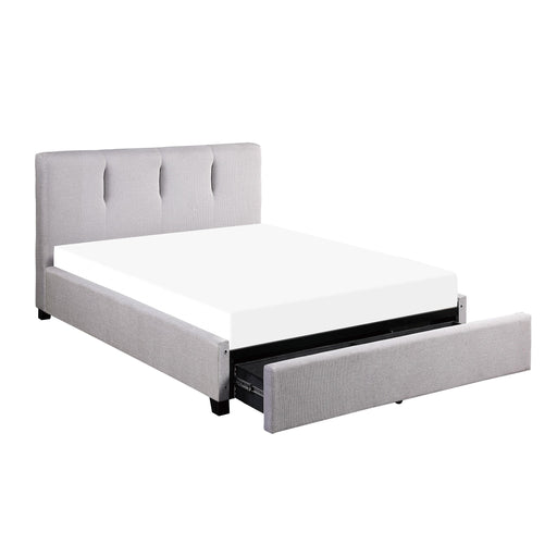 Homelegance Aitana Full Upholstered Platform Bed with Storage 1632F-1DW* IMAGE 1