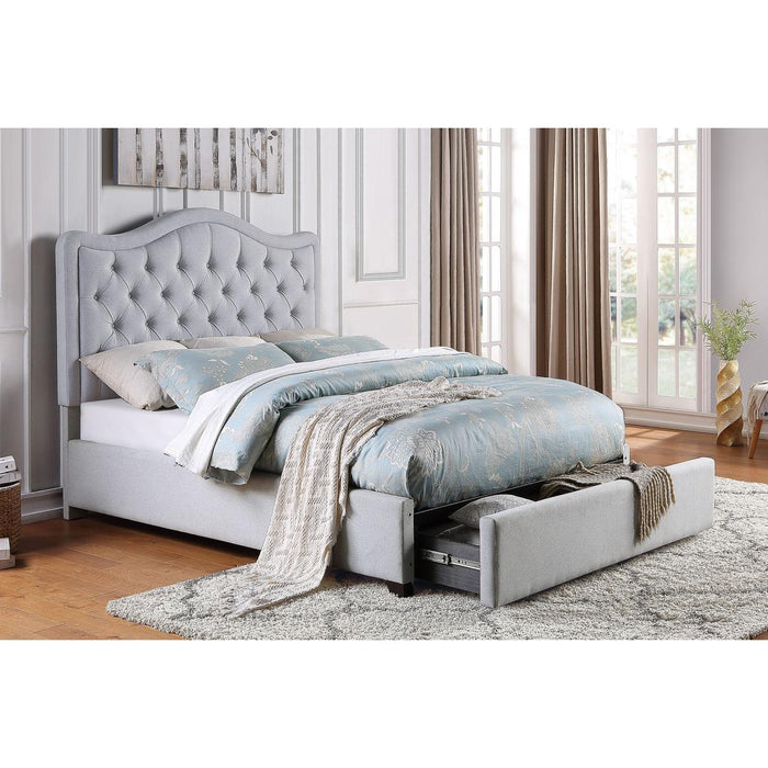 Homelegance Toddrick California King Upholstered Platform Bed with Storage 1642K-1CKDW* IMAGE 8