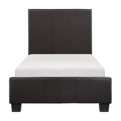 Homelegance Lorenzi Twin Upholstered Platform Bed 2220TDBR-1* IMAGE 1