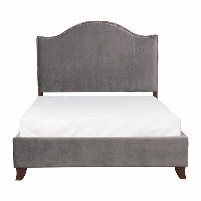 Homelegance Carlow California King Upholstered Bed 5874KGY-1CK* IMAGE 1