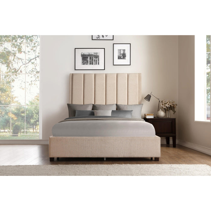 Homelegance Neunan King Upholstered Mansion Bed 5876KBE-1/5876KBE-3EK IMAGE 5