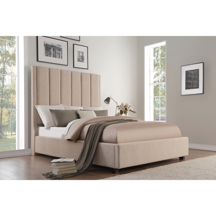 Homelegance Neunan King Upholstered Mansion Bed 5876KBE-1/5876KBE-3EK IMAGE 6