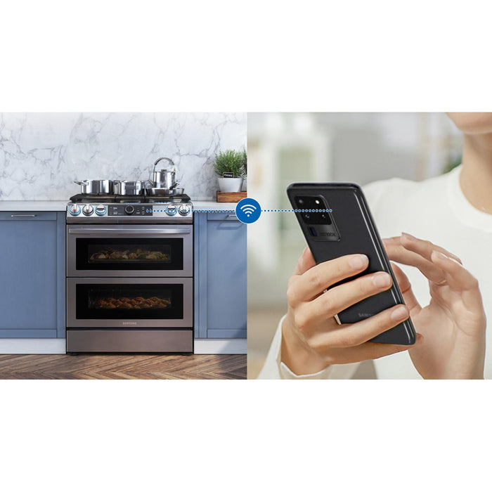 Samsung 30-inch Slide-in Gas Range with Wi-Fi Connectivity NX60T8751SS/AA IMAGE 18