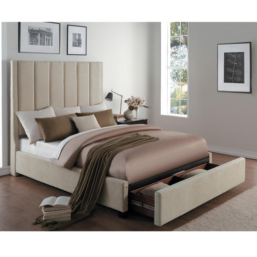 Homelegance Neunan California King Upholstered Mansion Bed with Storage 5876KBE-1/5876KBE-3CK/5876K-2DW IMAGE 2