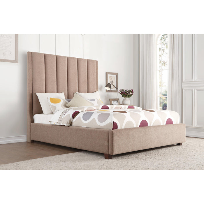 Homelegance Neunan King Upholstered Mansion Bed 5876KBR-1/5876KBR-3EK IMAGE 3