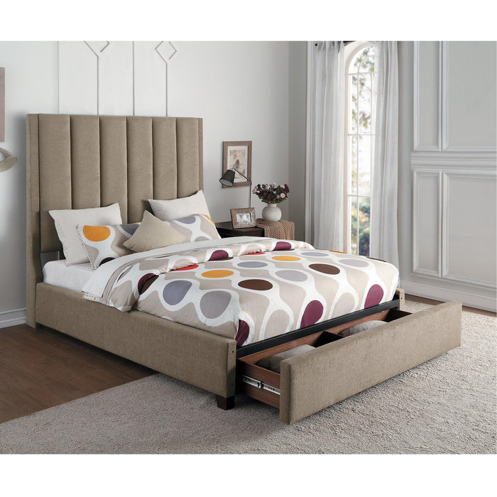 Homelegance Neunan California King Upholstered Mansion Bed with Storage 5876KBR-1/5876KBR-3CK/5876K-2DW IMAGE 2