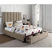 Homelegance Neunan King Upholstered Mansion Bed with Storage 5876KBR-1/5876KBR-3CK/5876K-2DW IMAGE 2