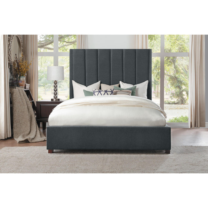 Homelegance Neunan Full Upholstered Mansion Bed 5876FGY-1/5876FGY-3 IMAGE 5