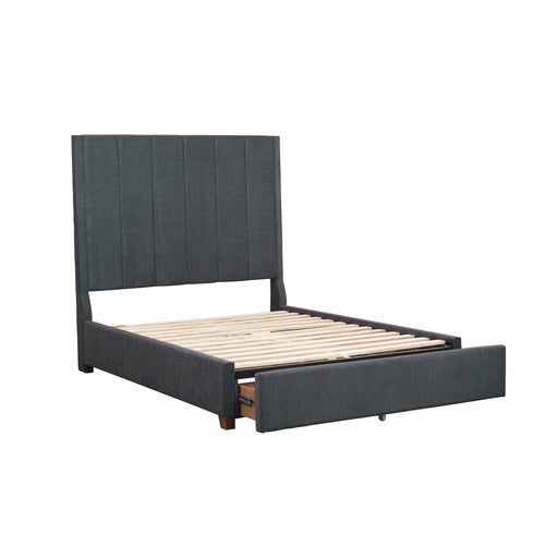 Homelegance Neunan California King Upholstered Mansion Bed with Storage 5876KGY-1/5876KGY-3CK/5876K-2DW IMAGE 1