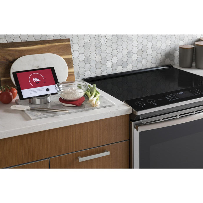 GE Profile 30-inch Slide-in Induction Electric Range with Wi-Fi Connectivity PHS930YPFS IMAGE 11