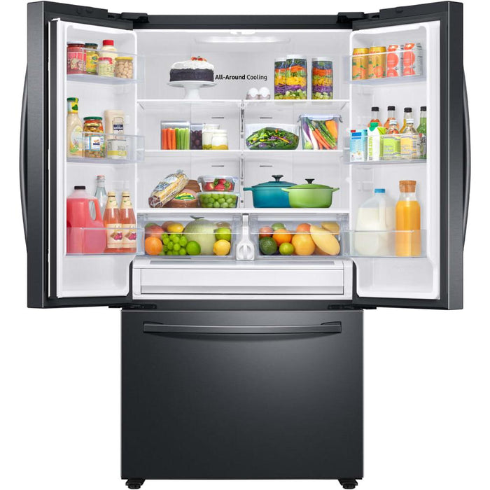 Samsung 36-inch, 28.2 cu.ft. Freestanding French 3-Door Refrigerator with Internal Ice Maker RF28T5001SG/AA IMAGE 5