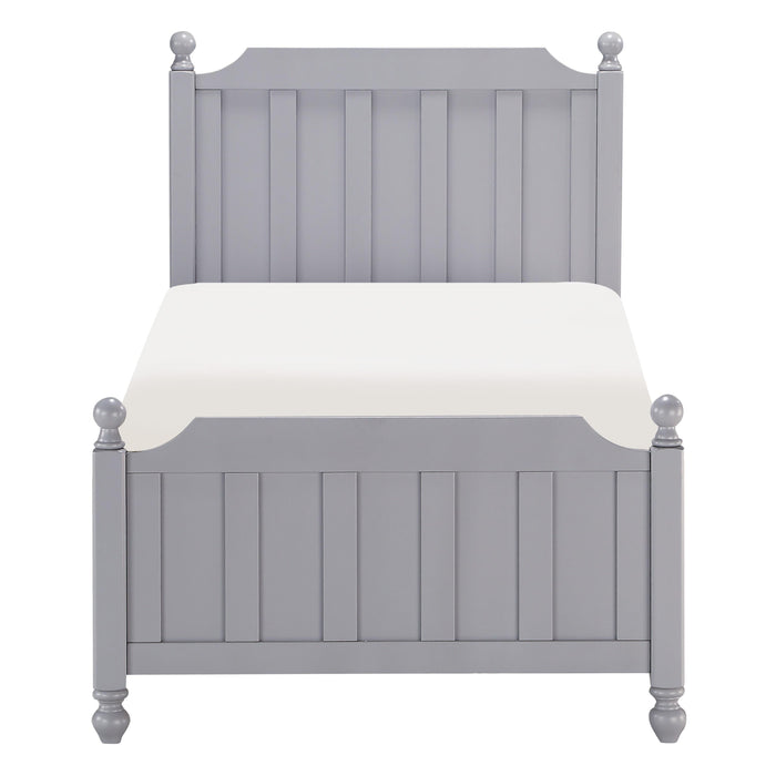 Homelegance Wellsummer Twin Poster Bed 1803GYT-1* IMAGE 1