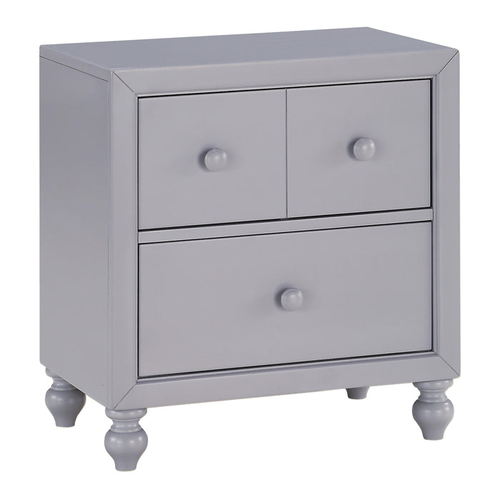 Homelegance Wellsummer 2-Drawer Nightstand 1803GY-4 IMAGE 2