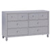 Homelegance Wellsummer 6-Drawer Dresser 1803GY-5 IMAGE 2