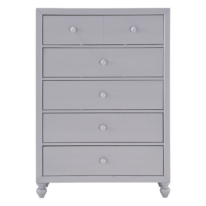 Homelegance Wellsummer 5-Drawer Chest 1803GY-9 IMAGE 1