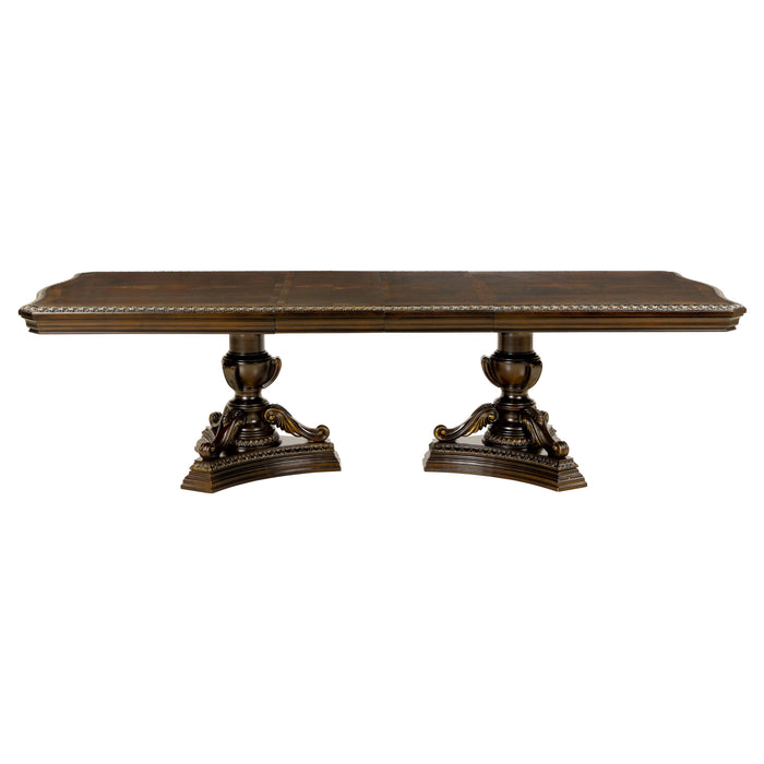 Homelegance Dining Table with Copper Top and Pedestal Base 1935-110/1935-110B IMAGE 1