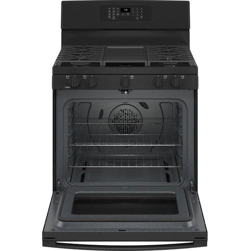 GE 30-inch Freestanding Gas Range with Convection Technology JGB735DPBB IMAGE 2