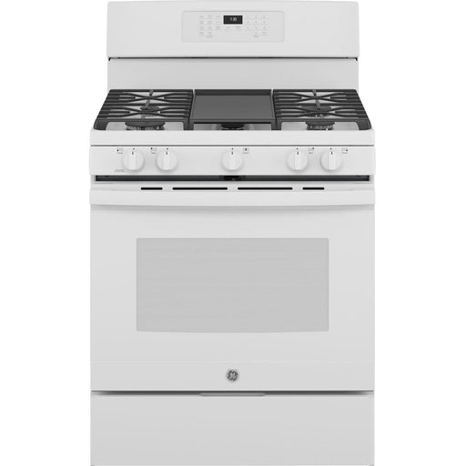 GE 30-inch Freestanding Gas Range with Convection Technology JGB735DPWW IMAGE 1