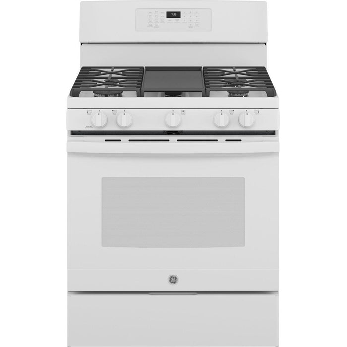 GE 30-inch Freestanding Gas Range with Convection Technology JGB735DPWW IMAGE 1