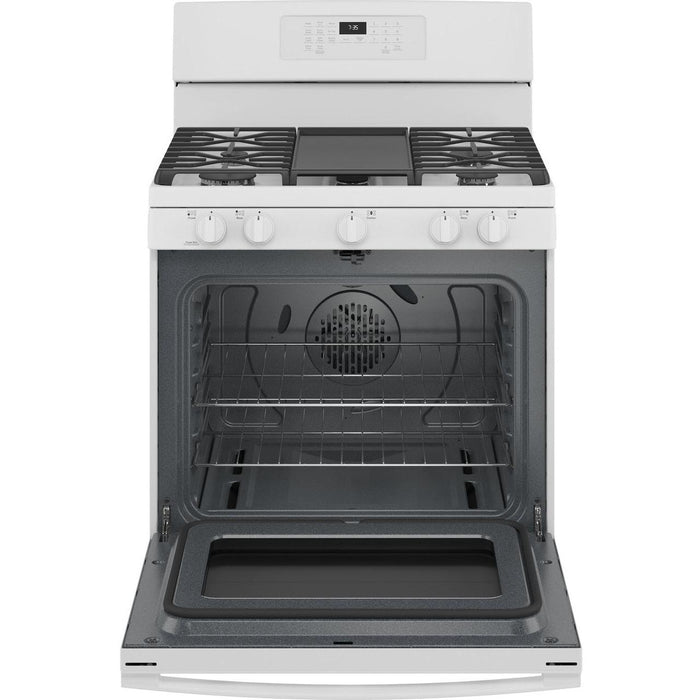 GE 30-inch Freestanding Gas Range with Convection Technology JGB735DPWW IMAGE 2