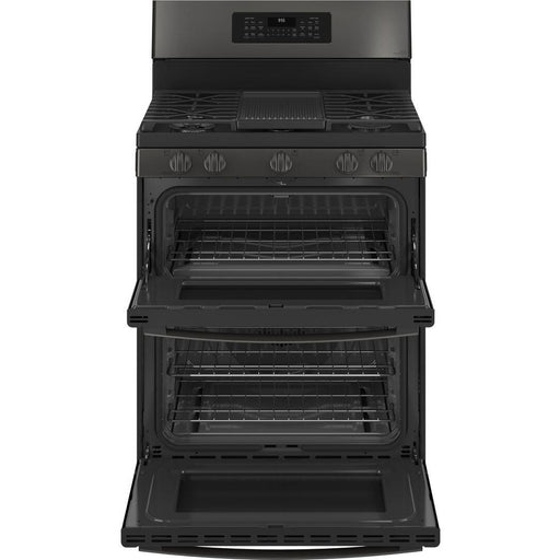 GE Profile 30-inch Freestanding Electric Range with True European Convection Technology PGB965BPTS IMAGE 2