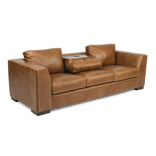 Flexsteel Hawkins Stationary Leather Sofa 1347-31-728-72 IMAGE 2