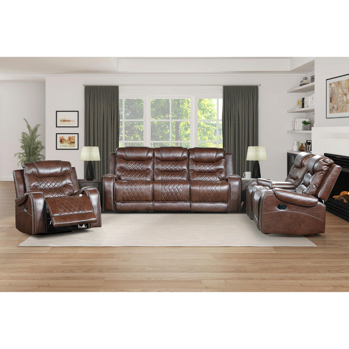 Homelegance Putnam Reclining Fabric Sofa 9405BR-3 IMAGE 7