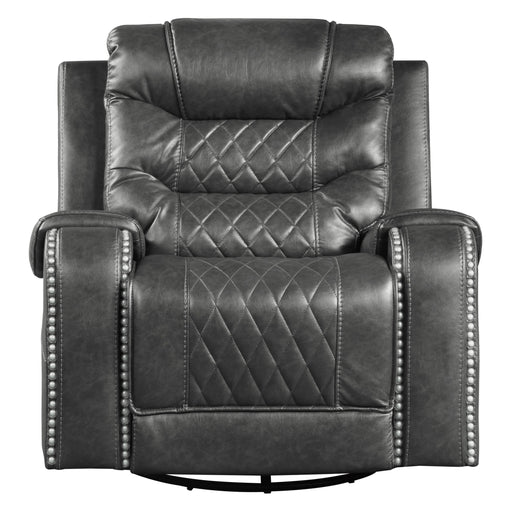 Homelegance Putnam Swivel Glider Fabric Recliner 9405GY-1 IMAGE 1