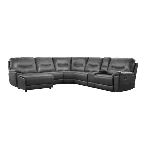 Homelegance Colombus Reclining 6 pc Sectional 8490GRY*6LCRR IMAGE 1