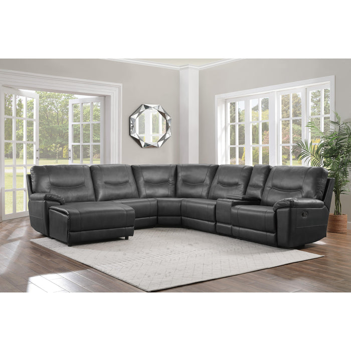 Homelegance Colombus Reclining 6 pc Sectional 8490GRY*6LCRR IMAGE 4