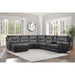 Homelegance Colombus Reclining 6 pc Sectional 8490GRY*6LCRR IMAGE 4