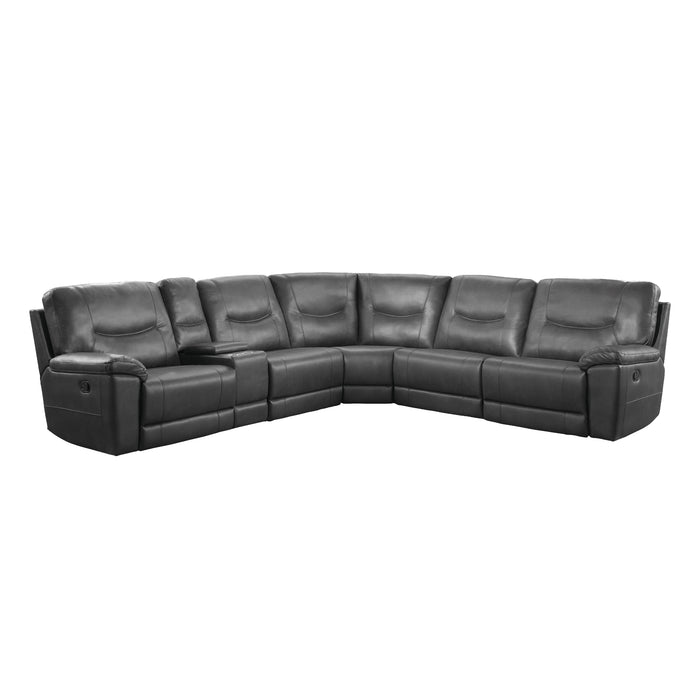 Homelegance Columbus Reclining 6 pc Sectional 8490GRY*6LRRR IMAGE 1