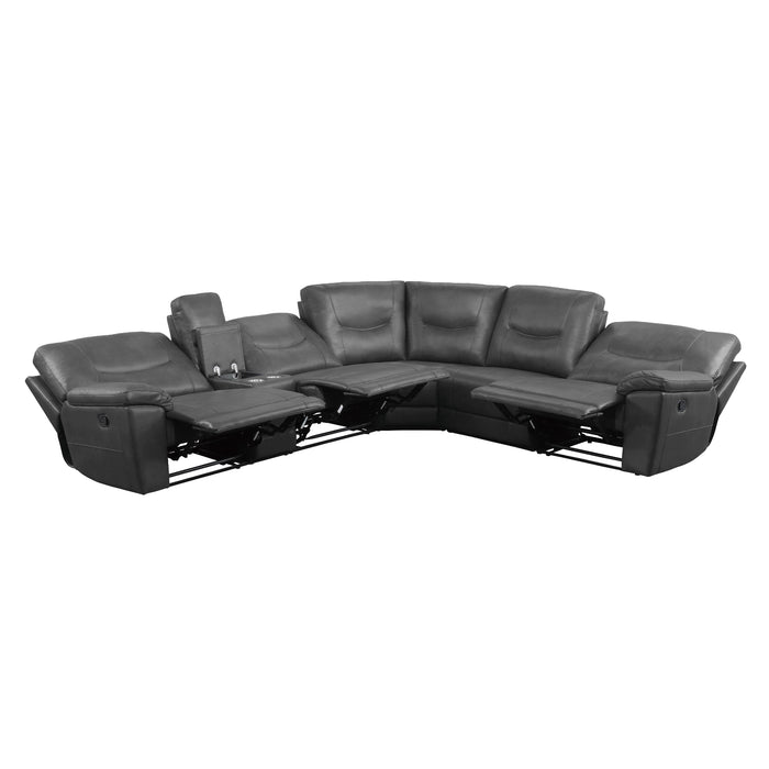 Homelegance Columbus Reclining 6 pc Sectional 8490GRY*6LRRR IMAGE 3