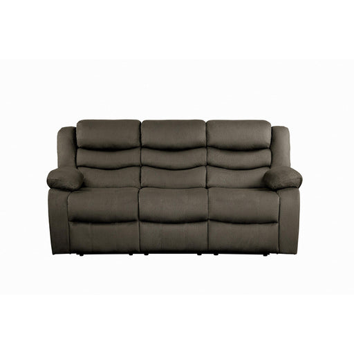 Homelegance Discus Reclining Fabric Sofa 9526BR-3 IMAGE 1